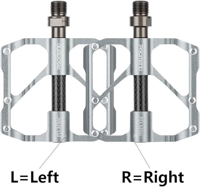 Aluminum Alloy & Carbon Fiber MTB Pedals - 9/16" Sealed 3-Bearing System | Lightweight Non-Slip Platform for Road, Mountain & BMX Bikes