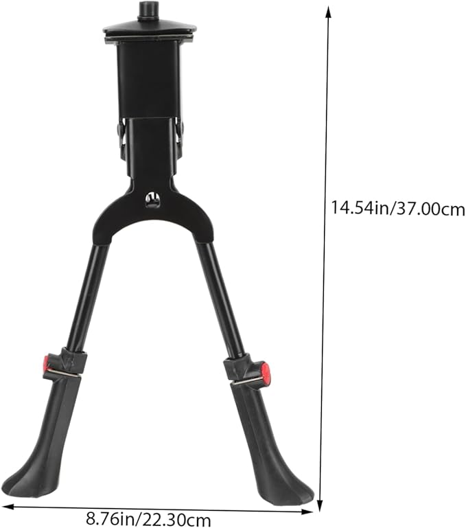 Double Leg Mountain Bike Kickstand Adjustable Metal Bicycle Support for Easy Parking Wear-Resistant Kickstand for Outdoor Cycling