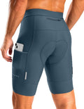 Bikewa Men's Bike Shorts 4D Padded Cycling Shorts for Men Road Riding Biking Bicycle Zipper Pockets