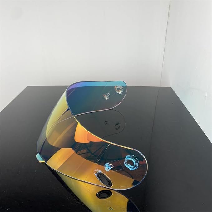 HJ-09 Helmet Visor Replacement,Tinted Motorcycle Helmet Face Shield Sunshield UV Protection for HJC CL-15 CL-17 CL-16 CL-SP AC-12 FS-10 CS-R1 IS-16 CS-R2 (Revo Clear Red)
