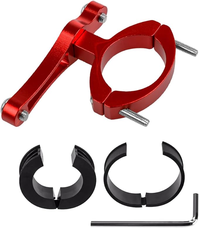 Bicycle Bottle Cage Adapter Bike Water Bottle Cage Holder Mount Adapter Adjustable Aluminum Alloy Seat Tube Diameter 19-33mm CNC Machined Handlebar Seat Post Cup Mount Converter