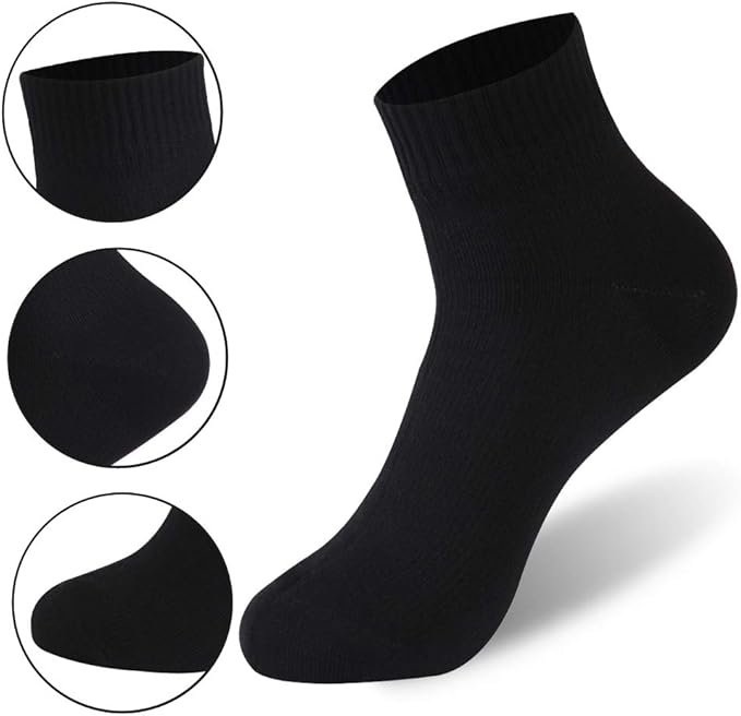 RANDY SUN Waterproof Socks, Unisex Cycling/Hunting/Fishing/Running Ankle Socks 1&2 Pair