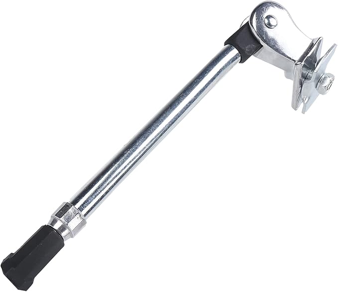 Kickstand, Aluminum Alloy Center Mount Kickstand for 24-27 Inch Mountain Road Bikes (Silver)