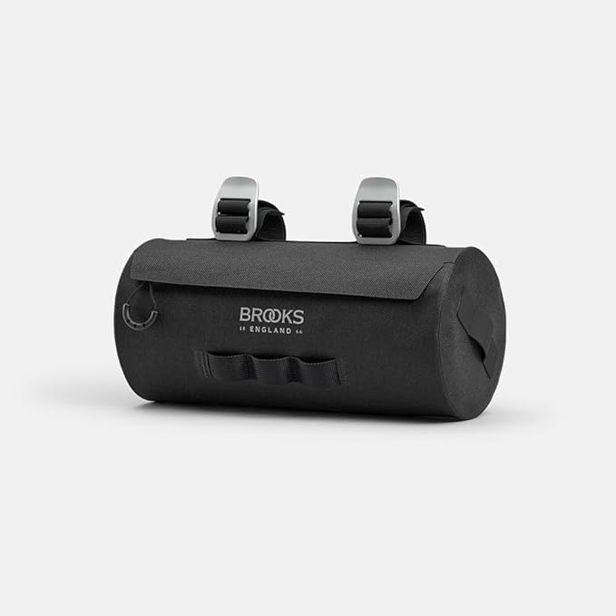 Brooks England Scape Handlebar Pouch, Cycling and Gravel Bag, Black, One Size