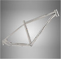 29er Mountain Bike Frame Lightweight Titanium Alloy Bike Frame 15.5''/17''/19'' 135mm QR Rigid Frame Disc Brake Internal Routing(15.5'')