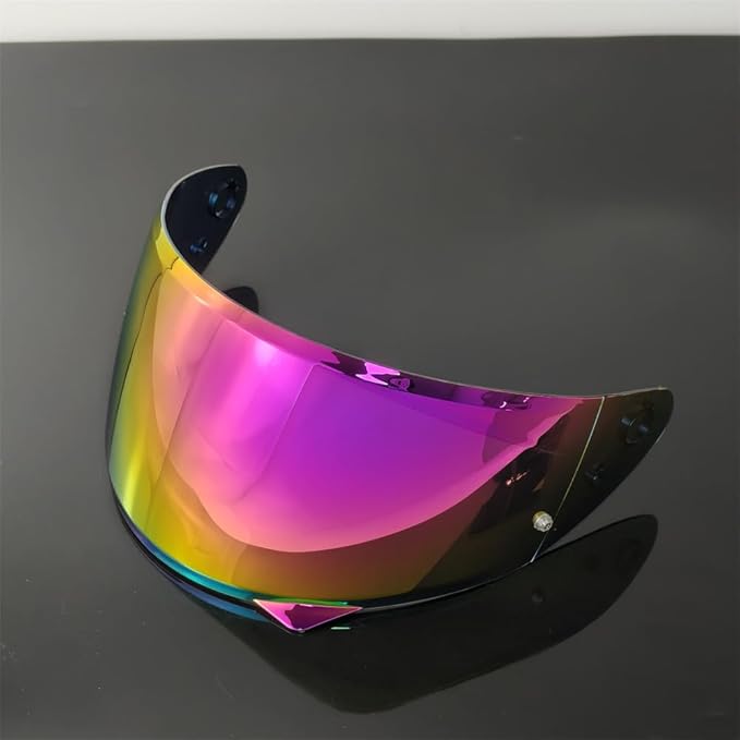 HJ-34P Helmet Visor Replacement for HJC C10.Motorcycle Helmet Shield UV Protection Compatible with HJC C10 (Revo Pink Gold+Anti Fog Film)