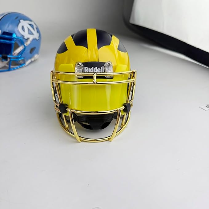 Mini Football Helmet Visor Clear with Clips Universal Fit for Collectors and Display