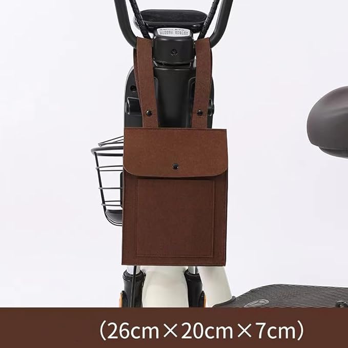 Electric Scooter Bag Bike Handlebar Hanging Purse Storage Organizer Front Attachement Carrying Pouch Phone Holder Container for Kick Scooter Knee Scooter Walker Bicycle eBike Balance Bike