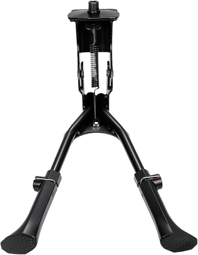 CHANGCHENG Bike Double Leg Kickstand,Adjustable Aluminum Alloy Dual Leg Kick Stand Universal for Most 26-29 Inch Mountain Road Bikes Electric Bikes