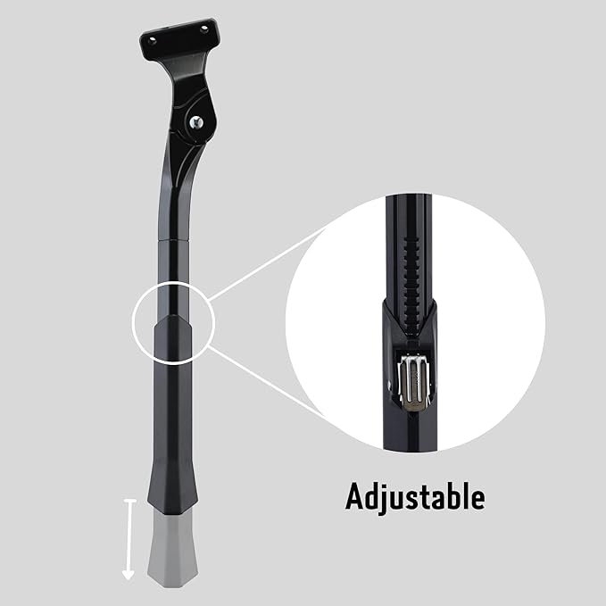 N+1 Adjustable Kickstand- Alloy Rear Bike Kick stand, compatible with 26"-29" bikes bikes threaded holes with 40mm hole spacing distance (KF58)