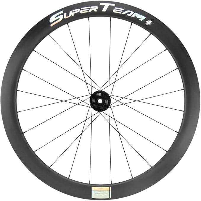 Superteam Carbon Disc Brake Wheelset 700c 50/25mm Paint-Free Wheel Tubeless Road Bike