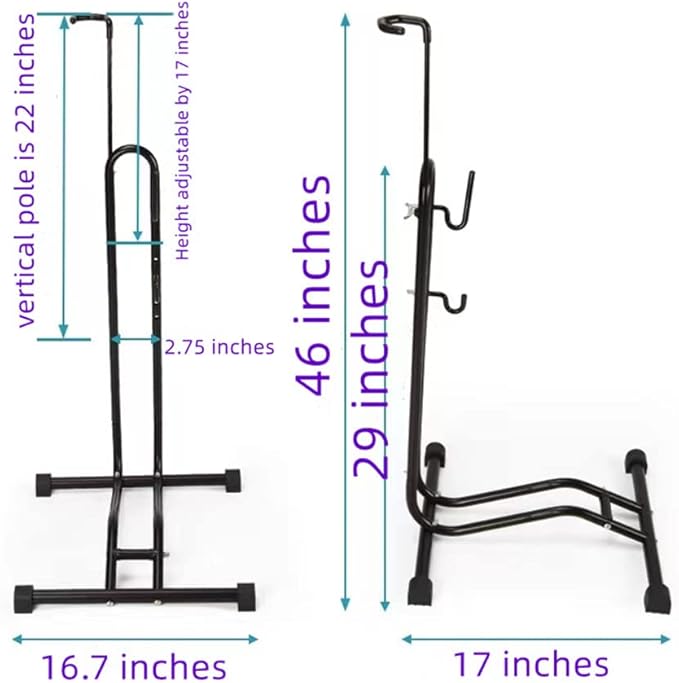 Bike Stand Floor Stand Bicycle Type Parking Rack Vertical Bracket for Bicycles, 3-in-1 Parking Maintenance and Storage Function, are Suitable for All Kinds of Mountain Bikes and Road Bikes
