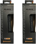 Continental Gatorskin Black Edition - Road Bike Tire | Tough Tire for Daily Riding - PolyX Breaker, Duraskin, 2 Pack