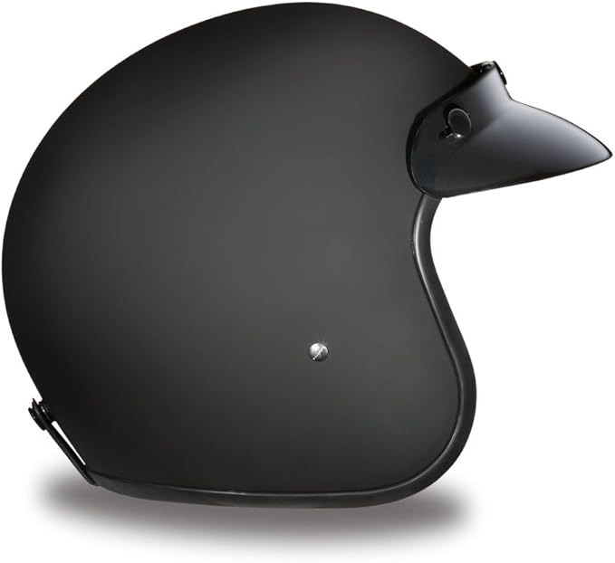 Daytona Helmets Retro 3/4 Open Face Motorcycle Helmet - Vintage Style, DOT Approved Helmet for Men & Women, Lightweight, Adjustable Fit, Removable Visor - Bike, Moped, Chopper, Scooter Helmet