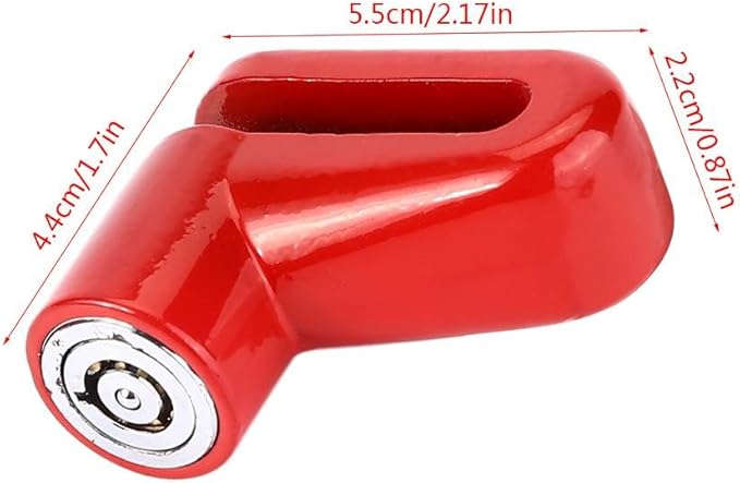 Bike Disc Brake Lock, Motorcycle Wheel Lock Brake Lock Security Brake Padlock Anti Theft Waterproof for Adult Mountain Road Motorbike Scooter Sportbike Racing Cycling with Mounting Bracket Two Keys