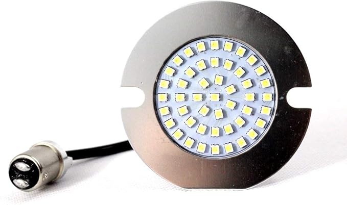 Eagle Lights 3.25 inch LED Turn Signals Flat Style Generation II with White Running Lights Front (1157) and Rear Amber (1156) Turn Signals For Harley Davidson® Motorcycles with Smoked Lenses