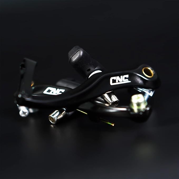 CNC V Brake Set, Bicycle Linear Pull V Brakes for Front/Rear Wheel, Long Arm 110mm, Black …