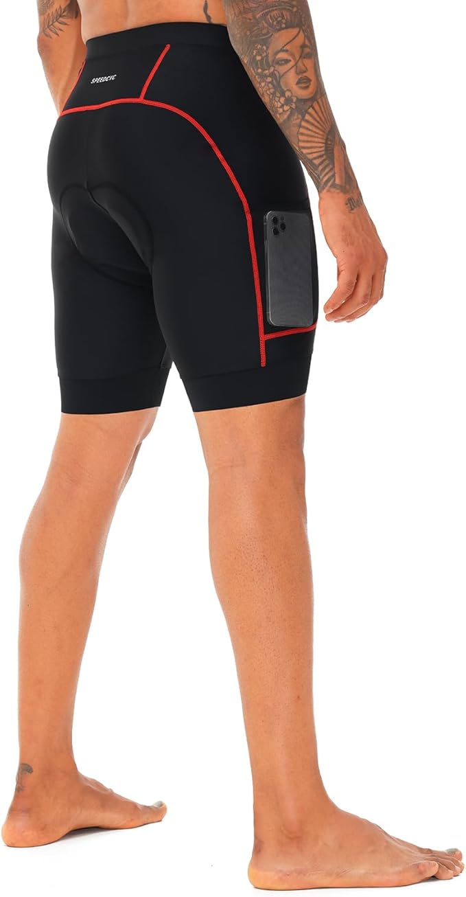 Men’s Bike Shorts 4D Padded Cycling Bicycle Road Biking Mountain Riding UPF 50+ Cycle Shorts