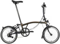 Brompton C Line 6 Speed Folding Bike (Black Lacquer, Low)