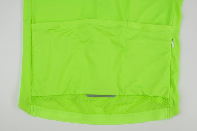 Men's Cycling Jersey Zipper Pocket Short Sleeve Lightweight Aero Race Fit Bike Jersey, UPF 50+ Biking Cycling Shirt