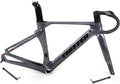 700C Carbon Road Bike Frameset 46/48/50/52/54/56cm Racing Frame Disc Brake 100mm/142mm Thru Axle Frame 90x420mm Handlebar Internal Routing(Dark Gray,52CM)