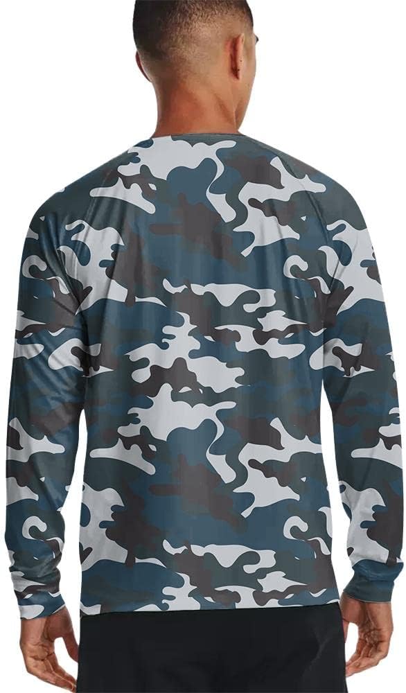 Men's MTB Shirt Long Sleeve Off-Road Motocross Cycling Jersey Mountain Bike Shirts Quick-Dry Moisture Wicking