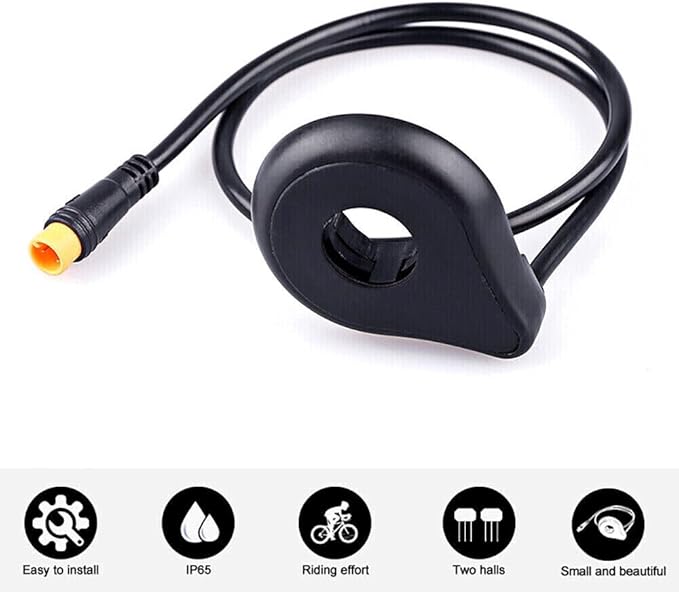 E-Bike Electric Bicycle PAS Pedal Assist Sensor 12 Magnets Left Side Double Hall Speed Sensor for Hub Motor & Electric Bike, Bike Assistant Sensor