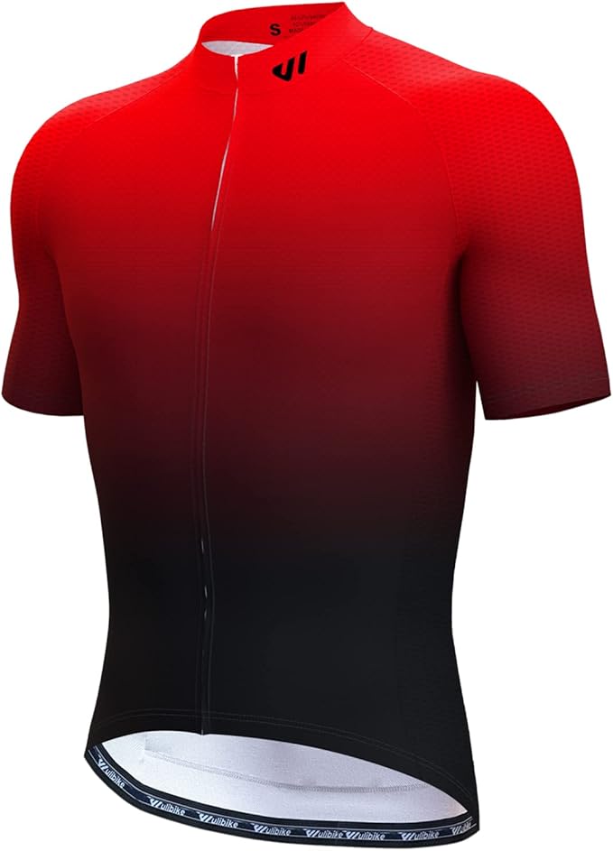 Lo.gas Cycling Jersey Men Short/Long Sleeve Bike Biking Shirts Full Zip with Pockets Road Bicycle Clothes