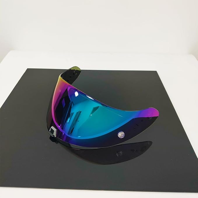 T520 Motorcycle Helmet Visor Replacement Compatible with Scorpion EXO T520/R1 Air/ST1400 UV Protection Anti-Scratch (Rainbow-For Day)