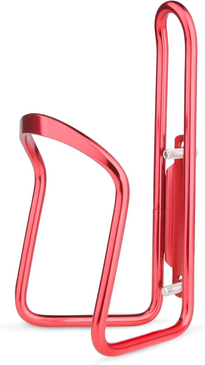 FiveBox Bike Water Bottle Cage, 1Pack Cycling Bicycle Water Bottle Cage Holder Bracket for Mountain Bike MTB Road Bike, Bike Accessories, Made of Lightweight Aluminum Alloy (Red)