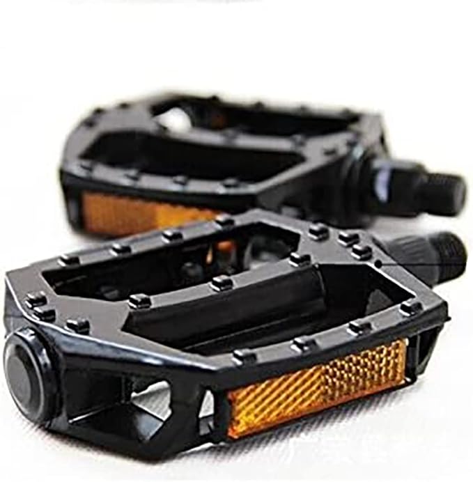 BlueSunshine Bike Pedals Set 9/16" for Mountain Bike, Aluminium Alloy Bearing Platform Pedals for BMX MTB Road Bicycle. Lightweight but Strong and Durable Alloy Flat Platform Pedals