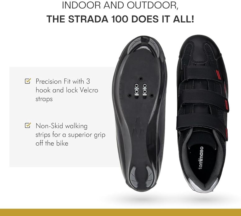Tommaso Strada Mens SPD & Peloton Shoes—Ready-to-Ride with Peloton Delta Cleat or SPD Cleats for Indoor Bikes—Explore Vareity Cycling Shoes & Bike Accessories.