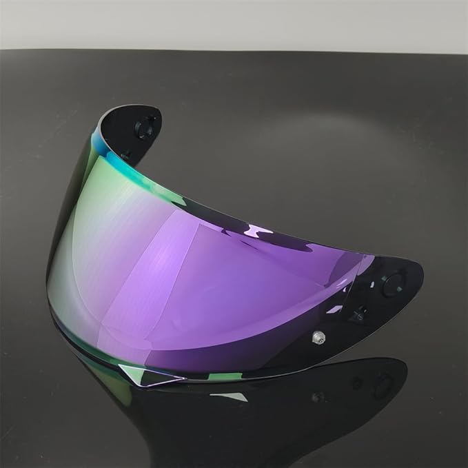 HJ-34P Helmet Visor Replacement for HJC C10.Motorcycle Helmet Shield UV Protection Compatible with HJC C10 (Revo Deep Purple+Anti Fog Film)