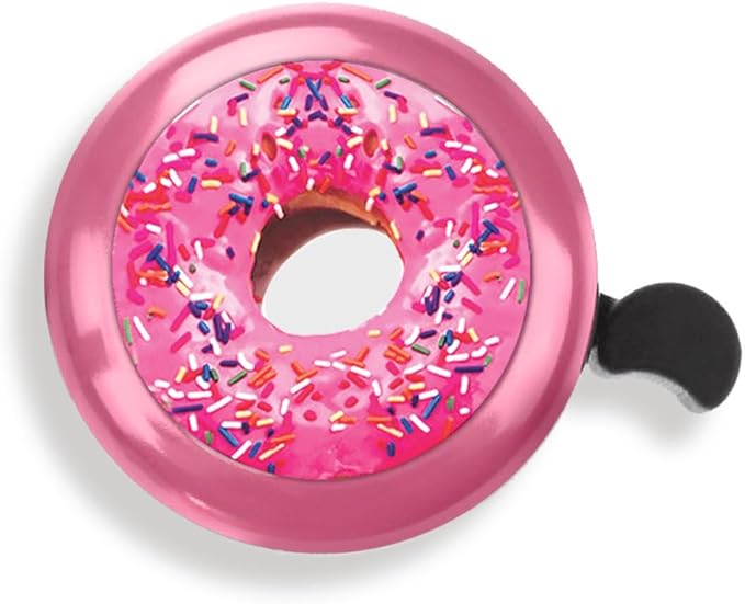 WIRESTER Pink Aluminum Round Bike Bell, Classic Ring Bicycle Bell, Bike Accessories Bell Ring for Adults Kids Girls Boys