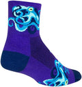SockGuy Women's 3in Crazy Eights Cycling/Running Socks (Crazy Eights - S/M)