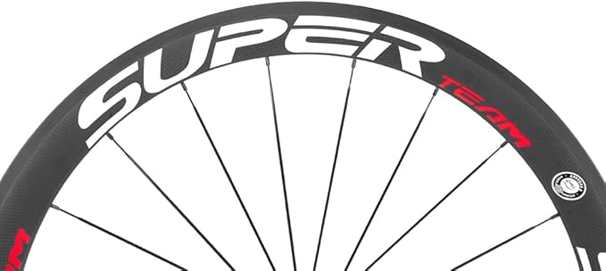 Superteam Carbon Fiber Road Bike Wheels 700C Clincher Wheelset 50mm Matte 23 Width