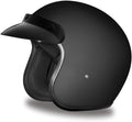 Daytona Helmets Retro 3/4 Open Face Motorcycle Helmet - Vintage Style, DOT Approved Helmet for Men & Women, Lightweight, Adjustable Fit, Removable Visor - Bike, Moped, Chopper, Scooter Helmet