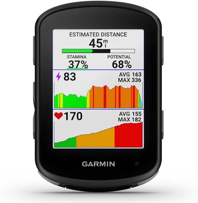 Garmin 010-02694-00 Edge 540, Compact GPS Cycling Computer, Device Only Bundle with Workout Cooling Sport Towel and Deco Essentials Wearable Commuter Front and Rear Safety Light