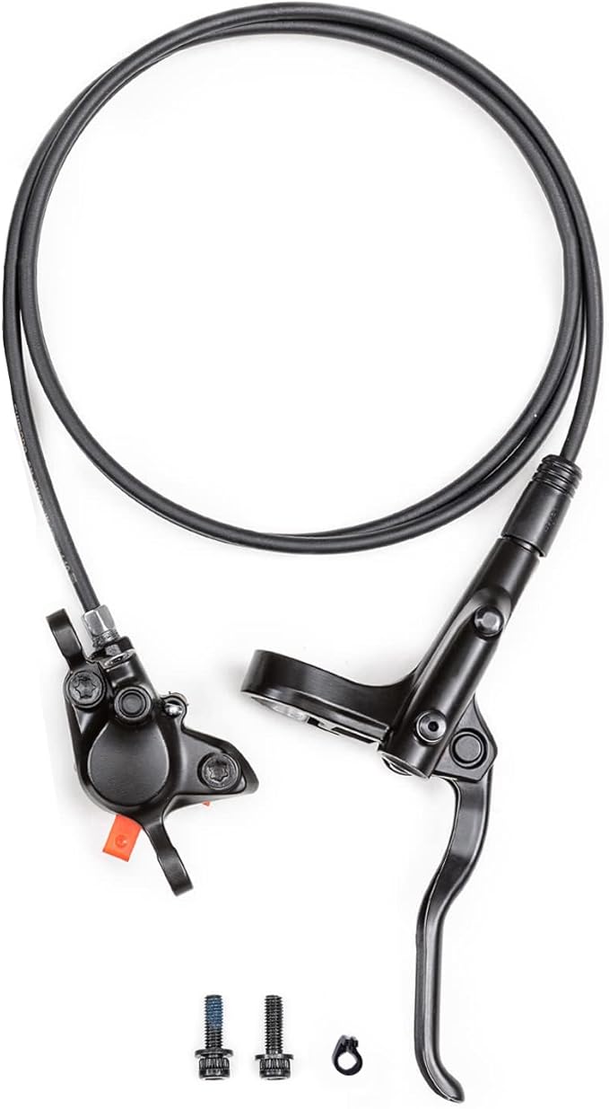 Cyclon MT200 MTB Hydraulic Disc Brakes Set, Left Front 800mm Right Rear 1500mm Aluminum Alloy Hydraulic Bike Brakes with SM-RT Rotors, Dual Disc Piston Fit 160mm/180mm Rotors Bike Hydraulic Brakes