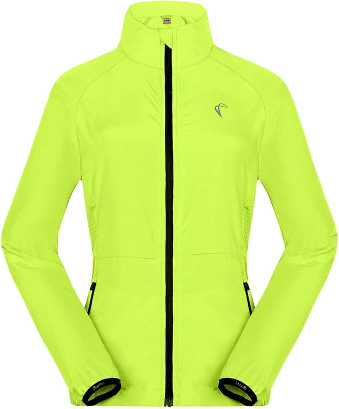 Women's Packable Windbreaker Jacket Resistant Convertible Cycling Running Jacket Lightweight Windproof Water
