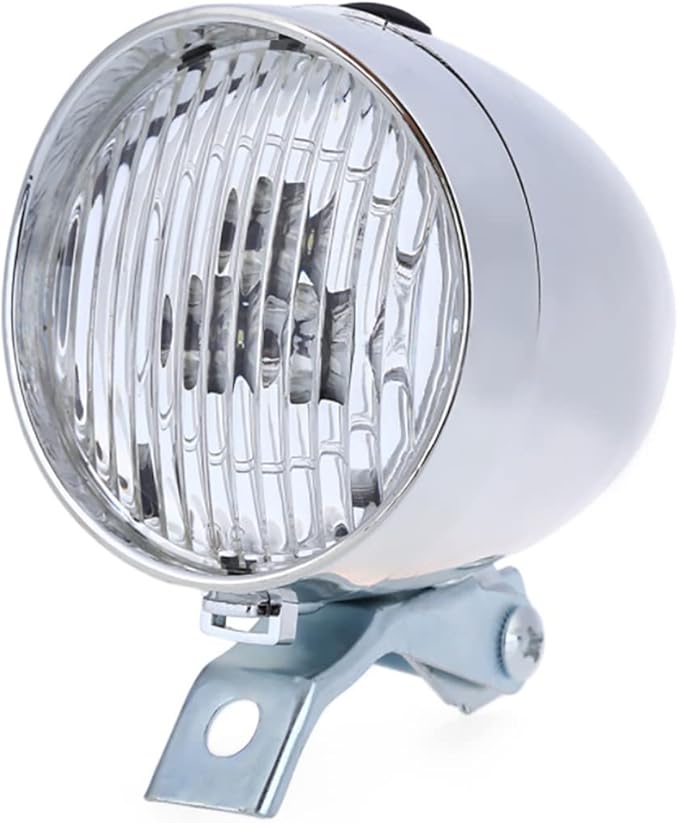 BlueSunshine Vintage Retro Bicycle Bike Front Light Lamp 3 LED Headlight with Bracket