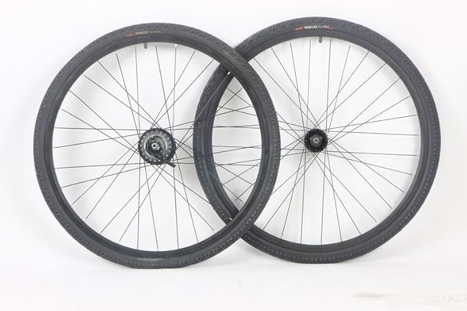 700C Nexus 8 Speed Internal Hub SG-6001-8R Disc or Rim Brake Wheels & Shifter with 42mm Tires and Tubes!