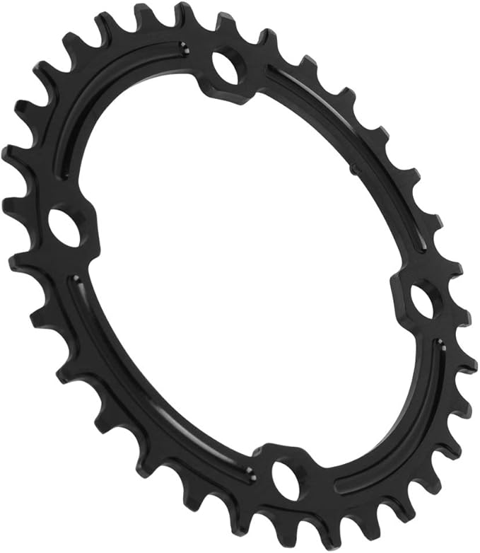 FOMTOR 104 BCD Chainring (30-52T) 7-12 Speed Compatible CNC 7075 Aluminum Narrow Wide Tooth Round Oval Chainrings for MTB/Road Bike Ebike Chainwheel Black/Red