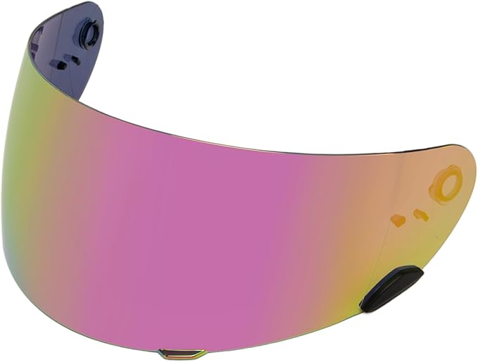PSLER Qualifier Visor- Qualifier DLX Helmet Visor Motorcycle Face Shield Accessories Replacement for Bell Qualifier/Star/Vortex/RS-1/Revolver,Deep Rose Red