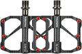 Aluminum Alloy & Carbon Fiber MTB Pedals - 9/16" Sealed 3-Bearing System | Lightweight Non-Slip Platform for Road, Mountain & BMX Bikes