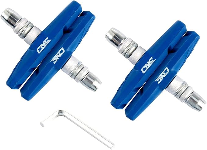 CNC 2 Pairs Bicycle V-Brake Pads, Bike 70mm V Brake Blocks Set, Cantilever Brake Pads Shoes for Mountain/Road/Kids/MTB/Children's/Cycle Bike Rim.