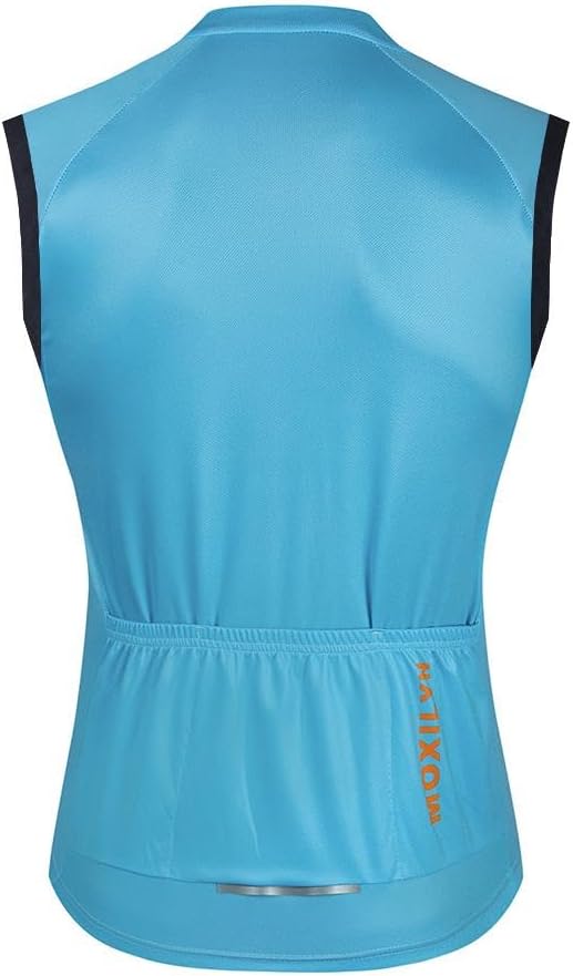 MOXILYN Men's Cycling Jersey Sleeveless Vests Bike Tank Quick Dry Bicycle Shirts Breathable Riding Clothing Top