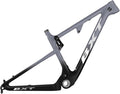 29er Carbon Fibre Mountain Bike Frame 16/17/18.5/20inch Full Suspension Frame 100mm Travel XC Soft Tail Trail Racing Bike Frame 12 * 142mm Thru-Axle/9 * 135mm QR Disc Brake(Gray,29 * 18.5")