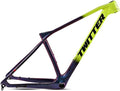 Carbon Bike Frame 27.5er 29er Hardtail Mountain Bike Frame 15'' 17'' 19'' XC Disc Brake Frame Thru Axle 12 * 142mm Internal Routing(Yellow,15'')
