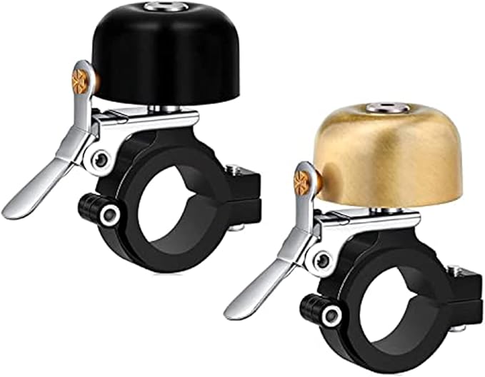 Greallthy Bike Bell Classic Brass Bicycle Bell,Bike Bells for Adults Kids, Loud Retro Bell for Road & Mountain Bikes, Universal Handlebar Fit